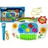 Lean Toys Interaktyvus vaikiškas pianinas su mikrofonu