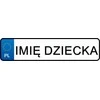 Lean Cars Vairuotojo pažymėjimo numeriai Vaiko vardo lipdukas