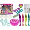nagų dažymo rinkinys vaikams Lean Toys Lacquers Pens Coloured Stickers