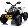 Lean Toys Akumuliatorinis keturratis- visureigis vaikams „Can-Am Renegade 4x4“, baltos spalvos