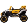Lean Cars Baterijomis Varomas 4x4 Visureigis M1, Baltas ir Geltonas