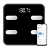 Lean Elektroninės vonios svarstyklės su Bluetooth funkcija ir LED ekranu, 28x28 cm