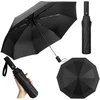 Lean Automatinis skėtis 12 stipinų juodas su dėklu 105 cm