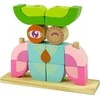 Medinė erdvinė dėlionė vaikams Lean Toys Pelėda 3D