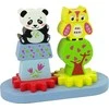 Mediniai gyvūnai vaikams Lean Toys, panda ir pelėda
