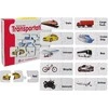 Lean Toys Edukacinė dėlionė "Transporto priemonės", anglų k., 10 derinių