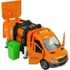 Lean Toys Šiukšlių sunkvežimis su garso efektais, oranžinis