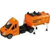 Lean Toys Šiukšlių sunkvežimis su garso efektais, oranžinis