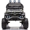 Lean Cars Dvivietis elektromobilis vaikams LeanToys Unimog S, juodas