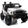Lean Cars Akumuliatorinis automobilis vaikams Toyota FJ 4x4, baltos spalvos