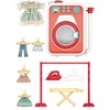Lean Toys LeanToys B22J Rinkinys DO PRANIA Skalbimo mašina WIESZAK DESKA