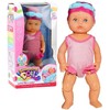 Lean Toys Plaukiojanti lėlė maudynėms su judančiomis galūnėmis 33 cm