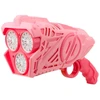 Lean Toys Rožinis burbulų pistoletas su LED efektais