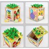 Lean Toys Medinis edukacinis kubas vaikams 5 viename