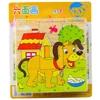 Lean Toys Medinė dėlionė su ūkio gyvūnais, 6 paveikslėliai