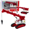 Lean Toys Žaislinis vikšrinis kranas su šviesomis ir garsais, metalinė kabina