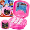 Lean Toys Elektroninis žaidimas Kryžiukai-Nuliukai 9 režimai rožinis