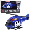 Lean Toys Policijos sraigtasparnis su kranu ir šviesos bei garso efektais, 21.5x9x8.5 cm