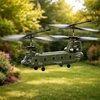 Lean Toys RC sraigtasparnio nuotolinio valdymo pultas Syma S026H-1 žalias chaki spalvos
