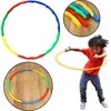 Lean Toys Spalvotas sulankstomas hula hop lankas 80 cm