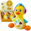Lean Toys Interaktyvi muzikinė antis vaikams, aukštis 17,5 cm