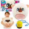 Lean Toys Pripučiamas pliušinis kamuolys BigCutePet 50 cm baltas