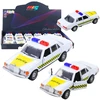 Lean Toys Policijos automobilis metalinis 1:32 su atidaromomis durimis 13 cm