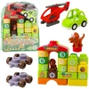 Lean Toys Dinozaurų tematikos konstruktoriaus komplektas su 49 dalimis