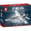 Lean Toys KONSTRUKCINIS RINKINYS – F-16 KOVINIS LĖKTUVAS 1427 dalys