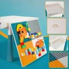 Lean Toys LeanToys Konstrukciniai kaladėlės 197 elementai + stalelis ir kėdutė