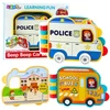 Lean Toys Interaktyvi transporto priemonių knyga su garsais ir judančiais elementais
