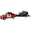 Lean Toys Žaislinis policijos visureigis su priekaba