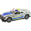 Lean Toys Sidabrinė policijos mašina su šviesomis ir garsais 1:14