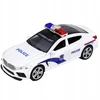 Lean Toys Policijos automobilis baltas