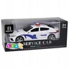 Lean Toys Policijos automobilis baltas