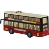 Žaislinis dviaukštis miesto autobusas Lean Toys, raudonas, 26x11x6 cm
