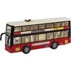 Žaislinis dviaukštis miesto autobusas Lean Toys, raudonas, 26x11x6 cm
