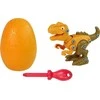 Zestaw Žaislinis dinozaurų rinkinys su atsuktuvu Lean Toys, geltonas