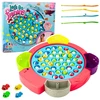 Lean Toys Žaidimas vaikams - žvejyba su besisukančiu stalu