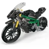 Lean Toys Statybinės kaladėlės juoda ir žalia 656 vnt.