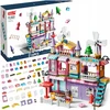 Lean Toys Bounn STATYBINIAI BLAKAI DIDELI PRABANGUS VILA MERGAIČIŲ NAMAS 216 ELEMENTŲ. 3+