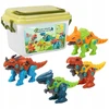 Lean Toys Dinosaurų konstravimo rinkinys 4 vnt.