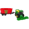 Lean Toys Žaislinis kombainas su priekaba LeanToys