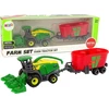 Lean Toys Žaislinis kombainas su priekaba LeanToys