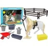 Lean Toys Figūrėlių rinkinys: Arklių ūkis su priedais LeanToys