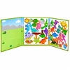 Lean Toys Magnetinė knygelė su dinozaurais, 30 magnetų, 18,5 × 18,5 cm