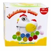 Lean Toys Edukacinis rūšiuoklis su 12 atidaromų kiaušinių ir višta-dėžute, įvairiaspalvis, 17 × 16,5 × 15 cm