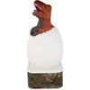 Lean Toys Dinozaurų kiaušinių lempa LED mikro USB raudona T-Rex