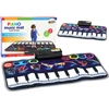 Lean Toys Muzikinis kilimėlis su pianinu ir instrumentais, 60x30 cm