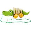 Lean Toys Medinis krokodilas su virve, 18 cm.